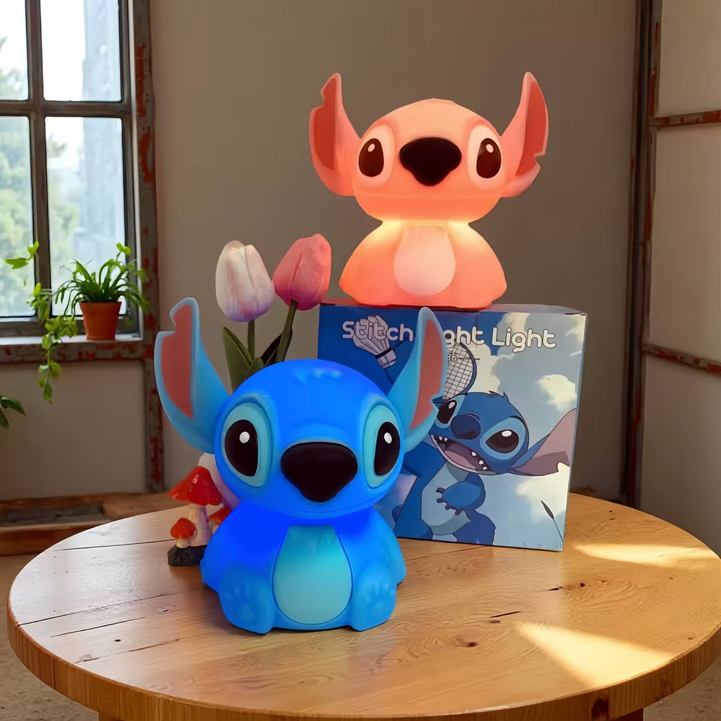 SaiGLow-Stitch Night Light Usb Touch Lamp Soft Glow Bedside Light for Students Room Decor Birthday Present