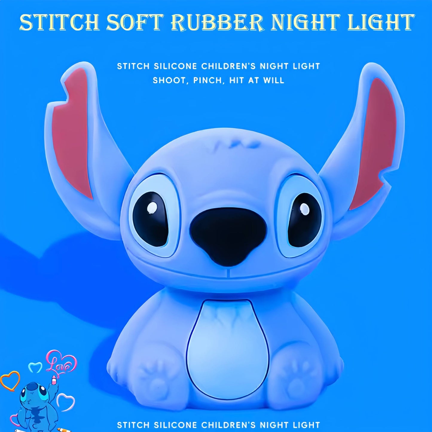 SaiGLow-Stitch Night Light Usb Touch Lamp Soft Glow Bedside Light for Students Room Decor Birthday Present
